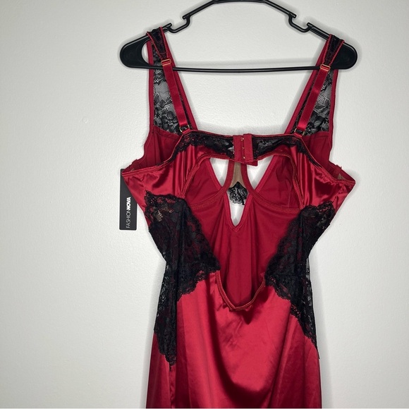 NWT Fashion Nova Soft Kisses Satin/Lace Babydoll Bra Top Lingerie Size 2X. - Picture 7 of 12